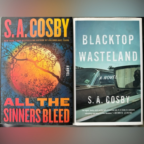 S.A. Cosby-Blacktop Wasteland & All The Sinners Bleed hardcover-read once - Picture 1 of 2
